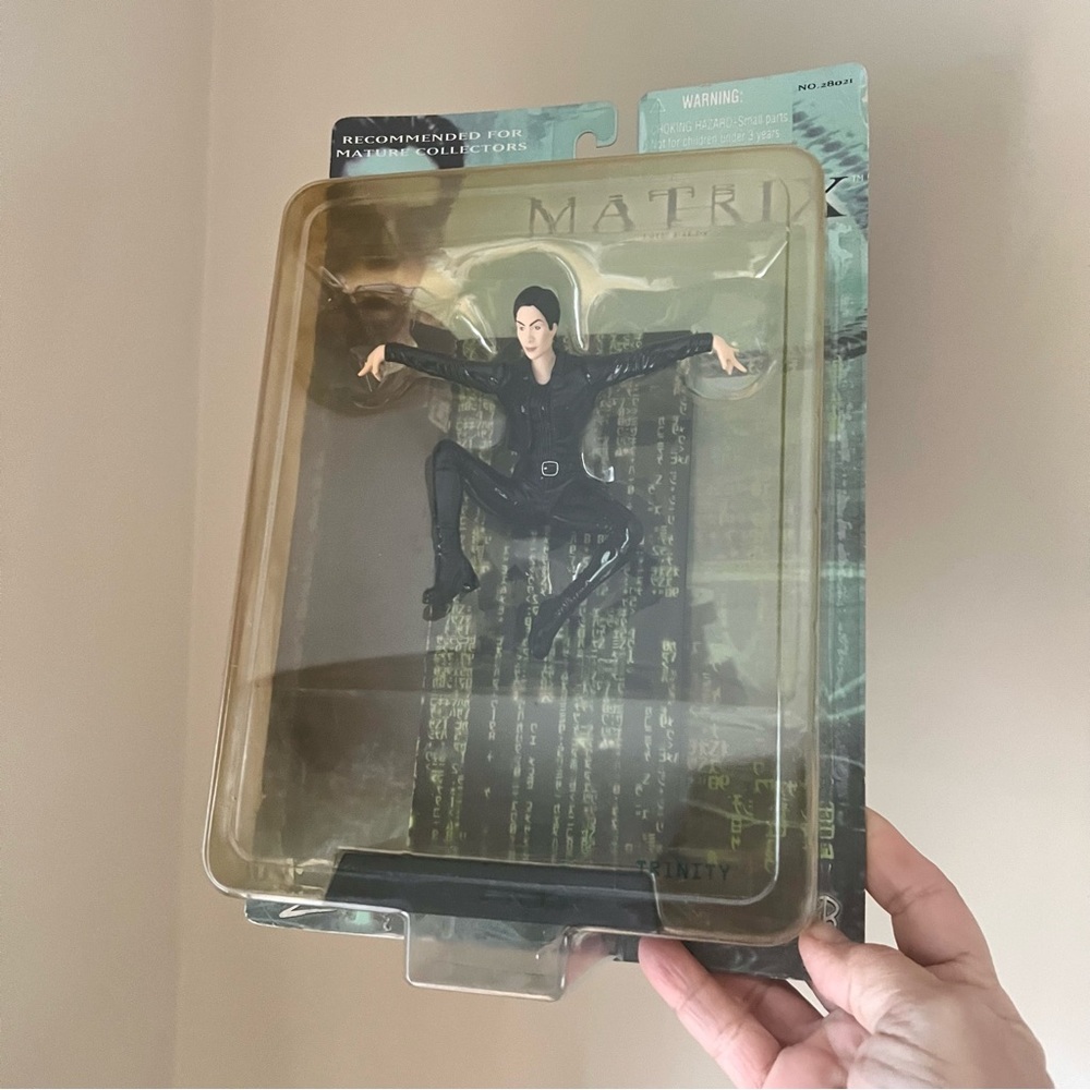 Matrix movie vintage toy Trinity figure by Warner Brothers item no. 28021
